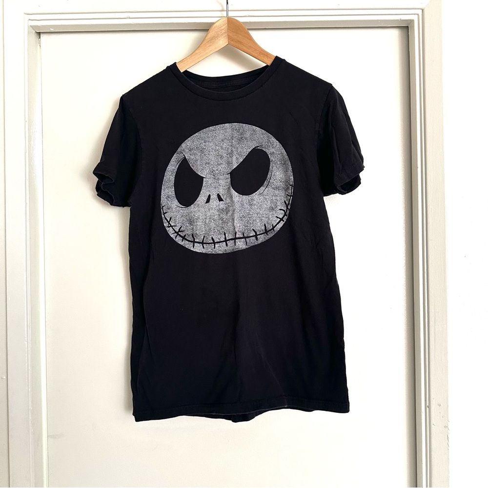 Disney Nightmare Before Christmas Jack Face Shirt — Worn-In Look